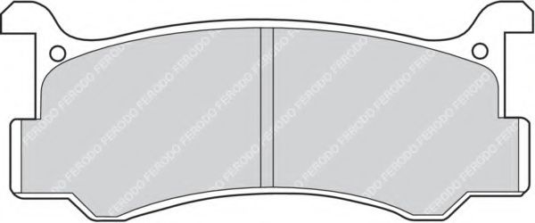 Комплект тормозных колодок, дисковый тормоз FERODO FDB482