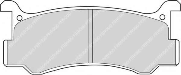 Комплект тормозных колодок, дисковый тормоз FERODO 20008