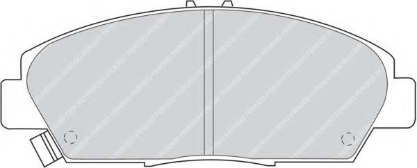 Комплект тормозных колодок, дисковый тормоз FERODO FDB904
