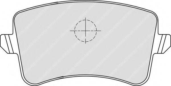 Комплект тормозных колодок, дисковый тормоз FERODO FSL4050