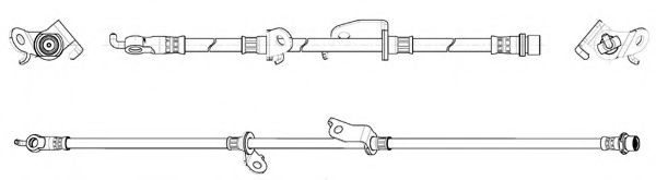 Тормозной шланг FERODO FHY3300