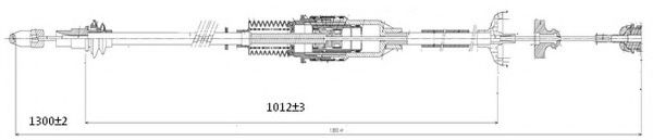 Трос, стояночная тормозная система FERODO FHB432418