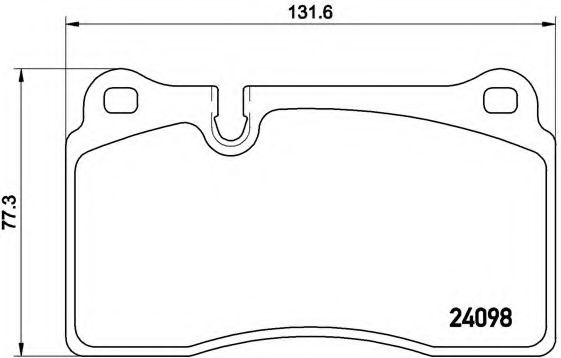 Комплект тормозных колодок, дисковый тормоз BREMBO P 85 116