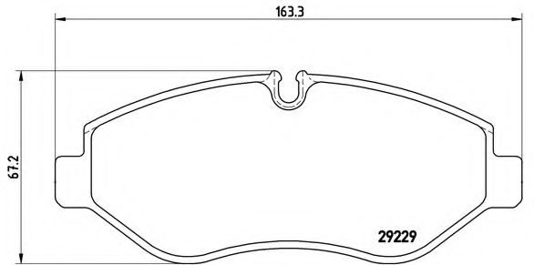 Комплект тормозных колодок, дисковый тормоз BREMBO P A6 026