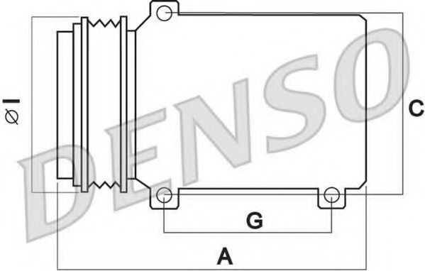 Компрессор, кондиционер DENSO DCP02065