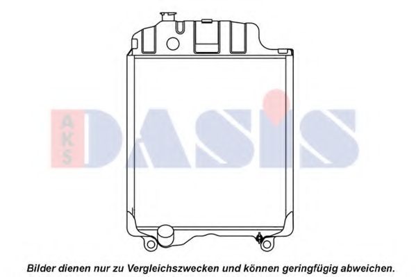 Радиатор, охлаждение двигателя AKS DASIS 440038N