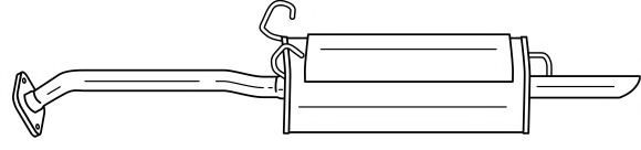 Глушитель выхлопных газов конечный AKS DASIS SG24610