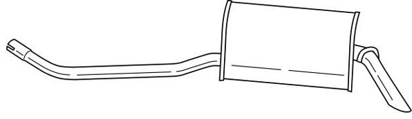 Глушитель выхлопных газов конечный AKS DASIS SG16601