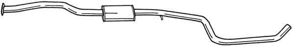 Средний глушитель выхлопных газов AKS DASIS SG25430