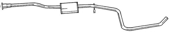 Средний глушитель выхлопных газов AKS DASIS SG25427