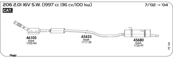 Система выпуска ОГ AKS DASIS SGPE184