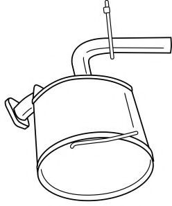 Глушитель выхлопных газов конечный AKS DASIS SG75605