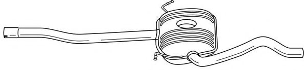 Средний глушитель выхлопных газов AKS DASIS SG60468