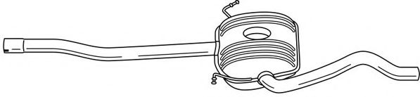 Средний глушитель выхлопных газов AKS DASIS SG60454