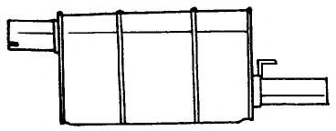 Глушитель выхлопных газов конечный AKS DASIS SG50605
