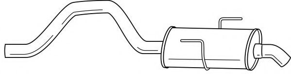 Глушитель выхлопных газов конечный AKS DASIS SG49608