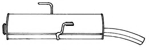 Глушитель выхлопных газов конечный AKS DASIS SG45670