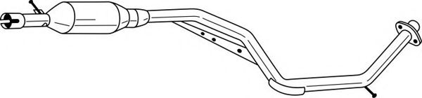 Средний глушитель выхлопных газов AKS DASIS SG34440