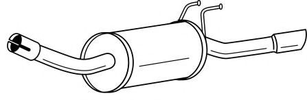 Глушитель выхлопных газов конечный AKS DASIS SG26637