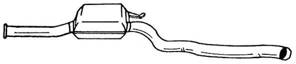 Средний глушитель выхлопных газов AKS DASIS SG25475