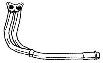 Труба выхлопного газа AKS DASIS SG25131