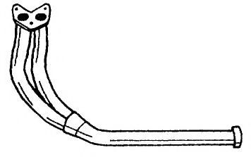 Труба выхлопного газа AKS DASIS SG25104