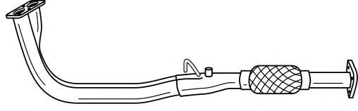 Труба выхлопного газа AKS DASIS SG16129