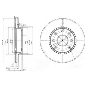 Тормозной диск DELPHI BG3790