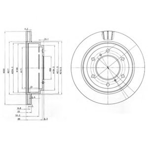Тормозной диск DELPHI BG3813