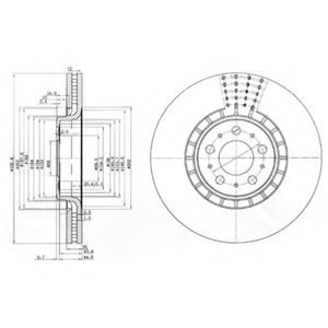 Тормозной диск DELPHI BG9783