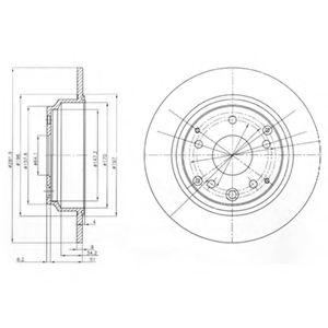 Тормозной диск DELPHI BG4095