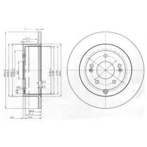 Тормозной диск DELPHI BG4136
