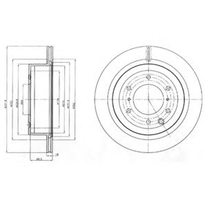 Тормозной диск DELPHI BG4263