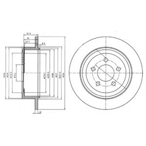 Тормозной диск DELPHI BG4159