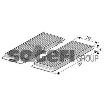 Фильтр, воздух во внутренном пространстве TECNOCAR E4562