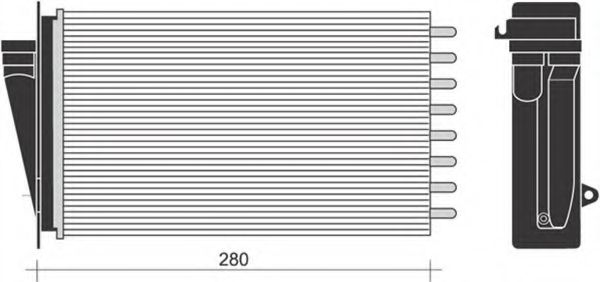Теплообменник, отопление салона MAGNETI MARELLI 350218267000