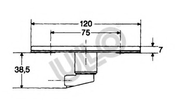 Боковой габаритный фонарь ULO 561507