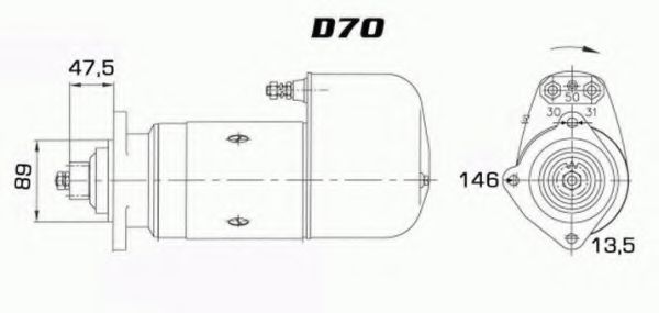 Стартер DELCO REMY 19024155