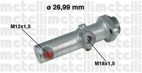 Главный тормозной цилиндр METELLI 05-0153