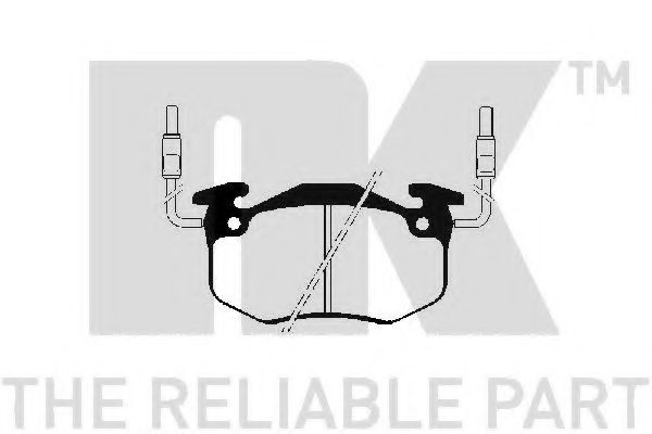 Комплект тормозных колодок, дисковый тормоз NK 223709