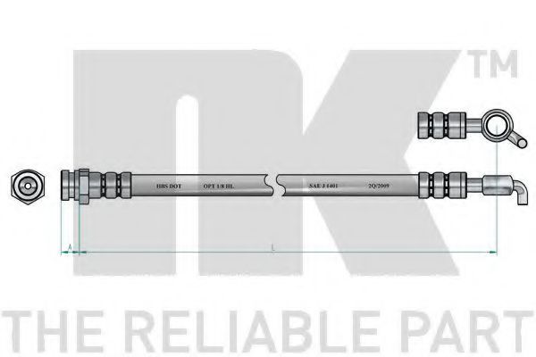 Тормозной шланг NK 853255