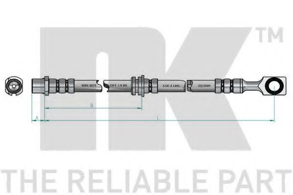Тормозной шланг NK 853672