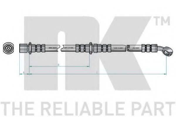 Тормозной шланг NK 854410