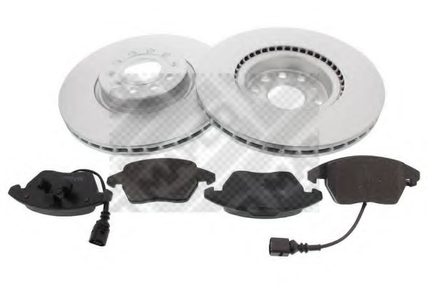 Комплект тормозов, дисковый тормозной механизм MAPCO 47833HPS