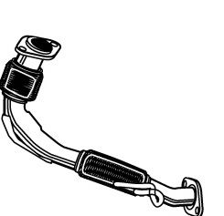 Труба выхлопного газа FONOS 02981