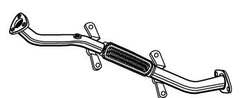 Труба выхлопного газа FONOS 08092