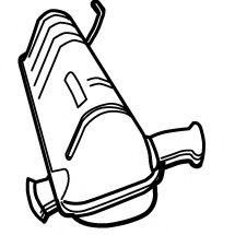 Средний глушитель выхлопных газов FONOS 613198