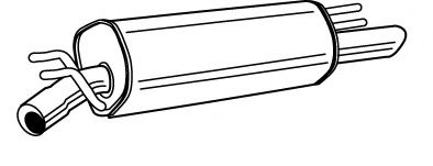 Глушитель выхлопных газов конечный FONOS 617248