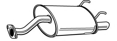 Глушитель выхлопных газов конечный FONOS 620290