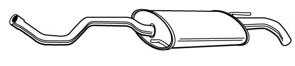 Глушитель выхлопных газов конечный FONOS 610520